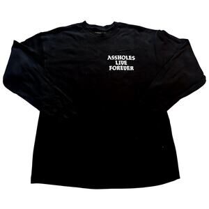 Assholes Live Forever Long-Sleeve Shirt Black XL-Black-Cotton